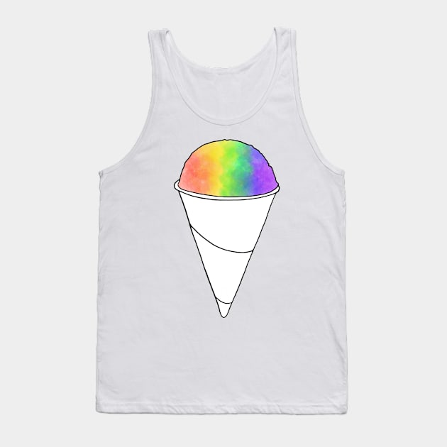 Snow Cone Rainbow Tank Top by murialbezanson